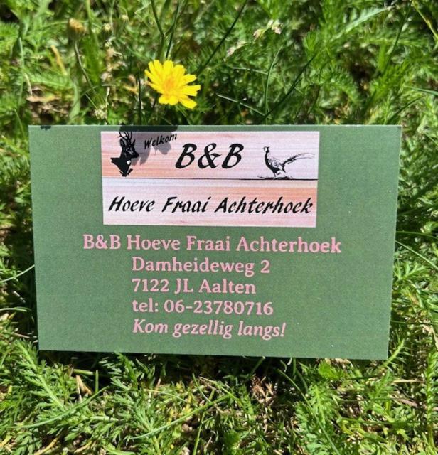 B&B Hoeve Fraai Achterhoek Aalten Luaran gambar